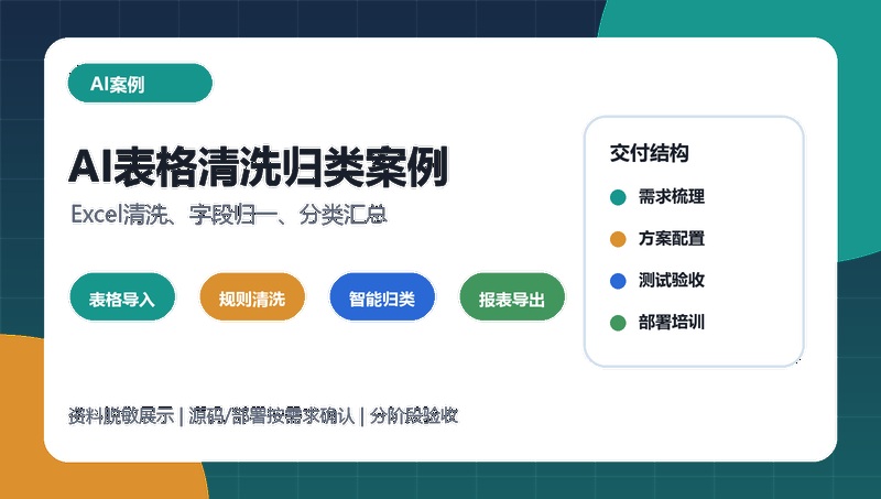 AI表格清洗归类案例