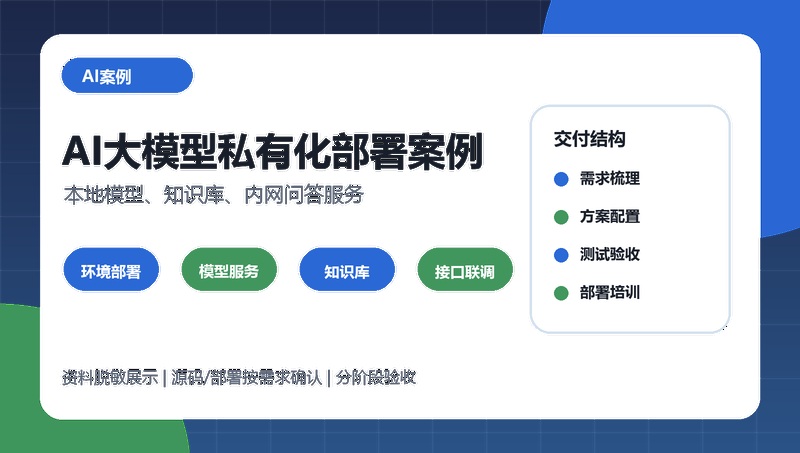 AI大模型私有化部署案例
