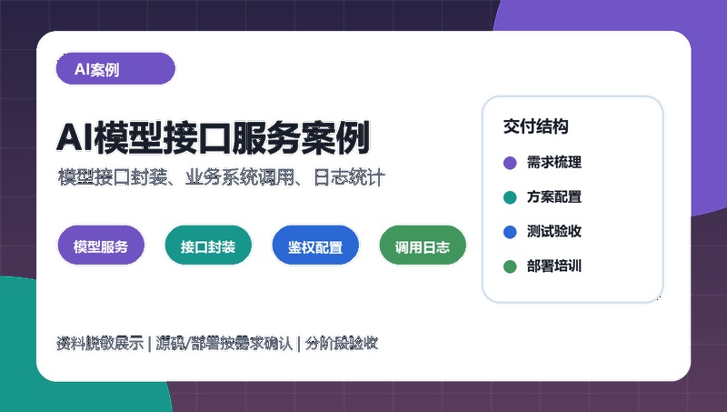 AI模型接口服务案例