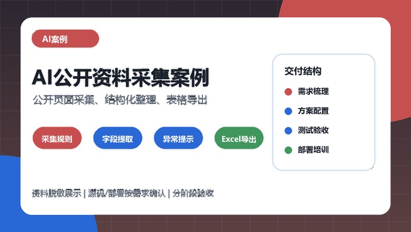 AI公开资料采集案例