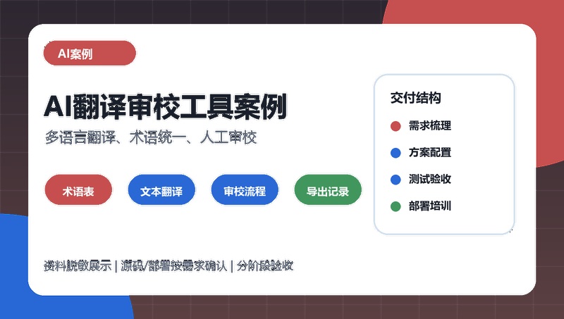 AI翻译审校工具案例